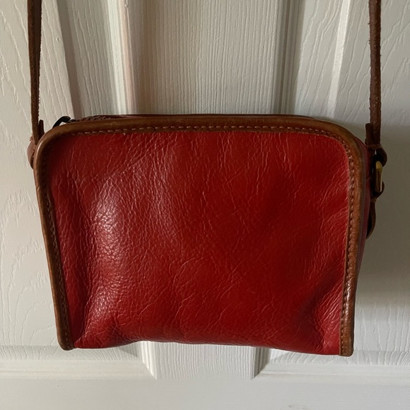 Madewell Small Crossbody Red Leather Purse Rectangle Minimalist Simple - Picture 13 of 15
